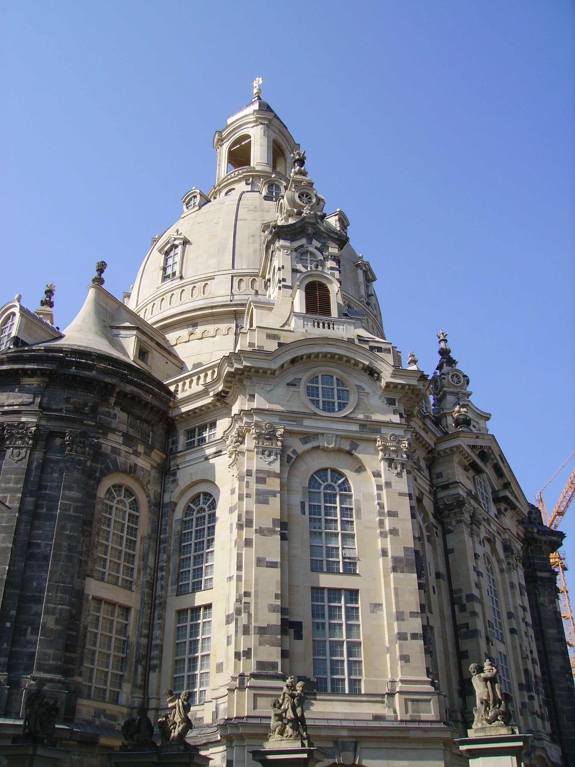 Frauenkirche in Dresden, the reconstructed stone dome