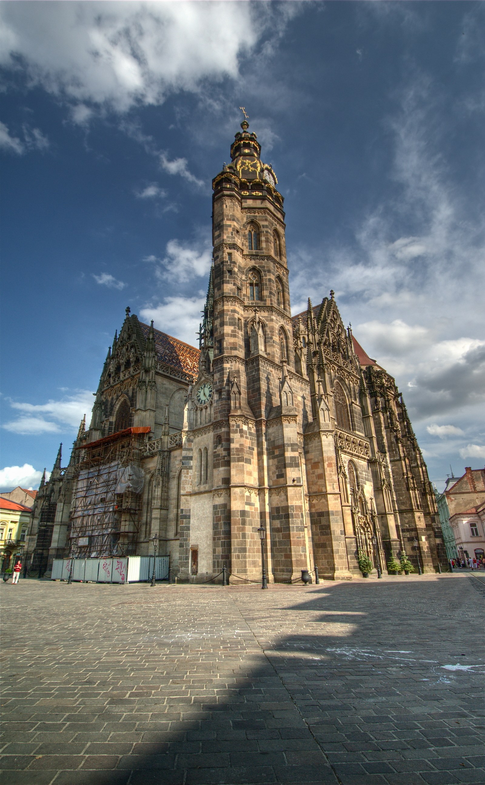 Cathedral of Saint Elizabeth in Košice, Gothic nave on the main street